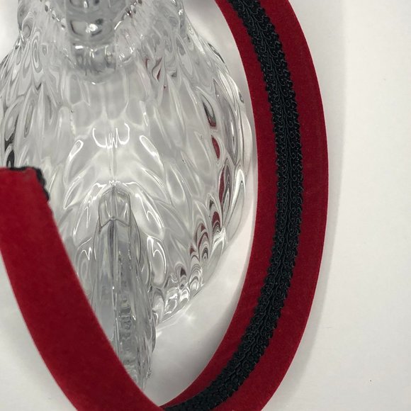 Vintage Red Velvet Head Band Retro Quiet Luxury Classic - Picture 5 of 7